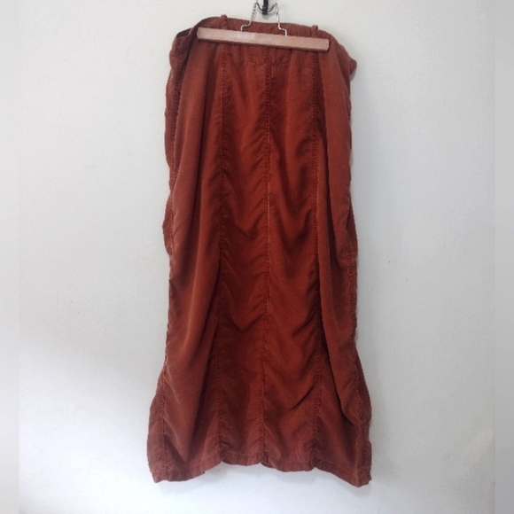 Beautiful France 🇫🇷 Brown Jevns Votre Nom Button High Waisted Maxi Skirt L XL - Picture 8 of 8